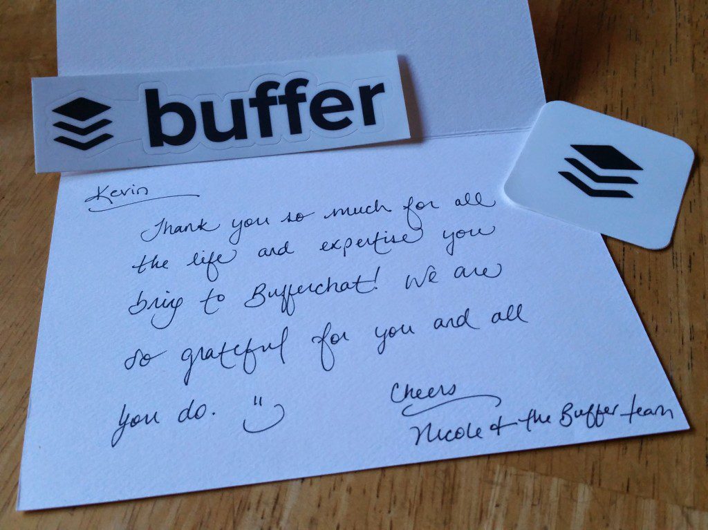Letter from Buffer